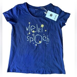 NWT: Endo “Wielki Snoch” “Dream big” polish Star Print  tee- small